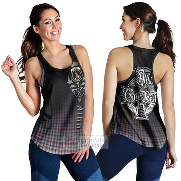 Boswell Tartan Women's Racerback Tanks Featuring Alba Gu Brath Family Crest Celtic Inspired