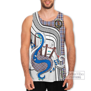 Boswell Tartan Men's Tank Top with Epic Bagpipe Style