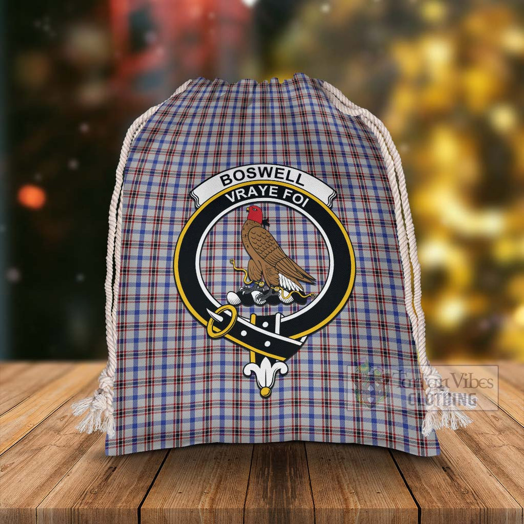 Tartan Vibes Clothing Boswell Tartan Christmas Santa's Bag with Family Crest