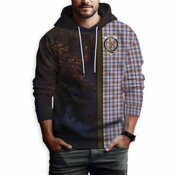 Boswell Tartan Family Crest Hoodie Alba Gu Brath Be Brave Lion Ancient Style Pullover Hoodie - Tartan Vibes Clothing
