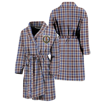 Boswell Tartan Bathrobe with Family Crest