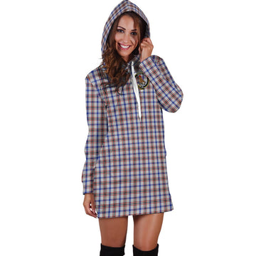 Boswell Tartan Hoodie Dress with Family Crest