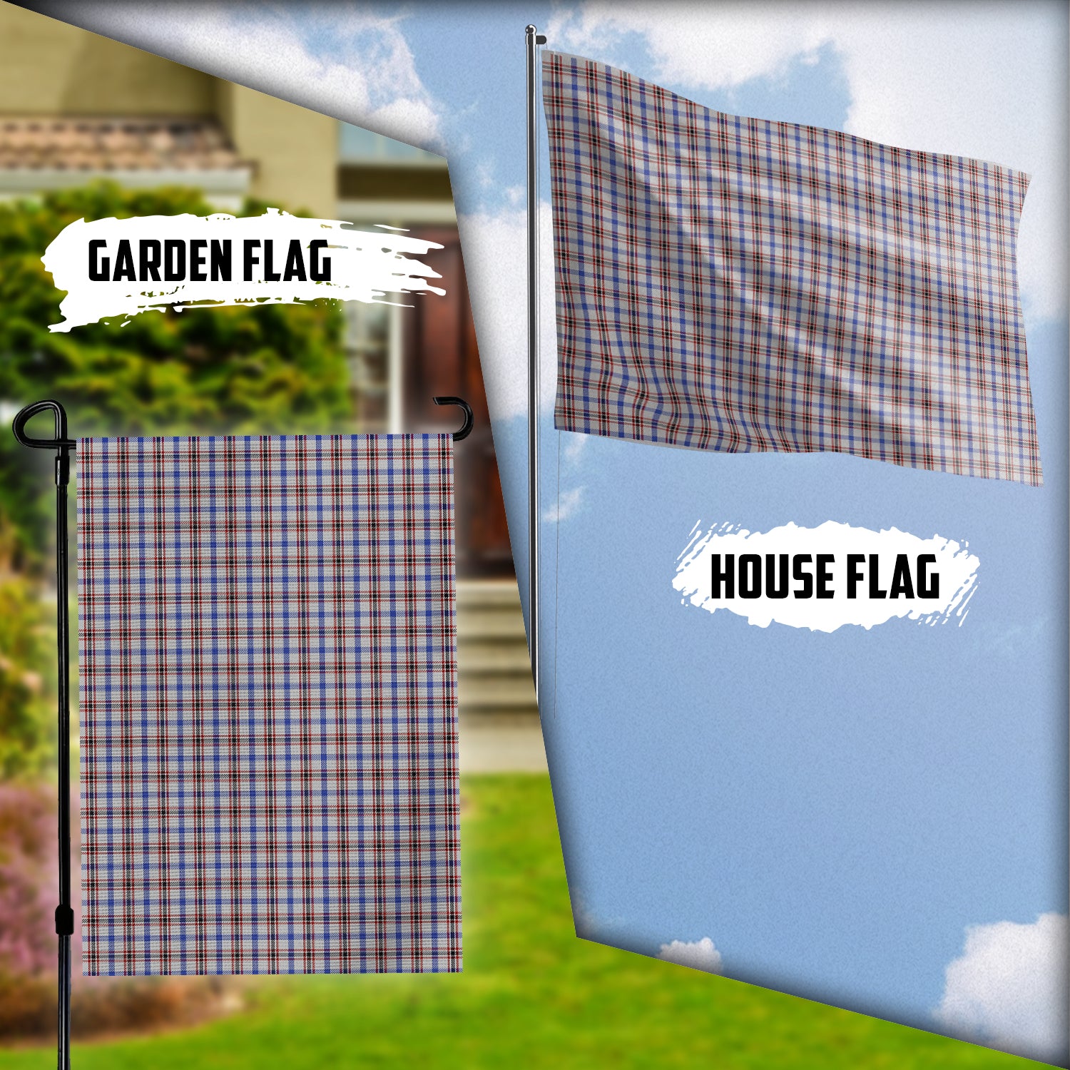 Boswell Tartan Flag Garden Flag (Vertical) - Tartan Vibes Clothing