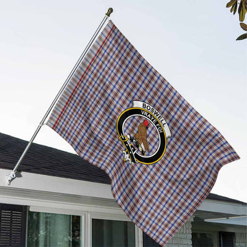 Boswell Tartan House Flag with Family Crest House Flag - Tartan Vibes Clothing