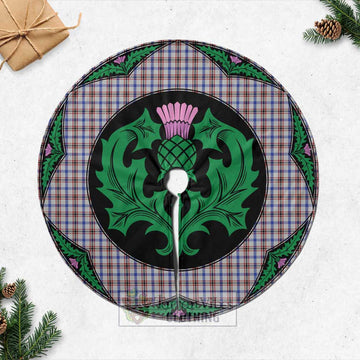 Boswell Tartan Christmas Tree Skirt Scottish Thistle Style