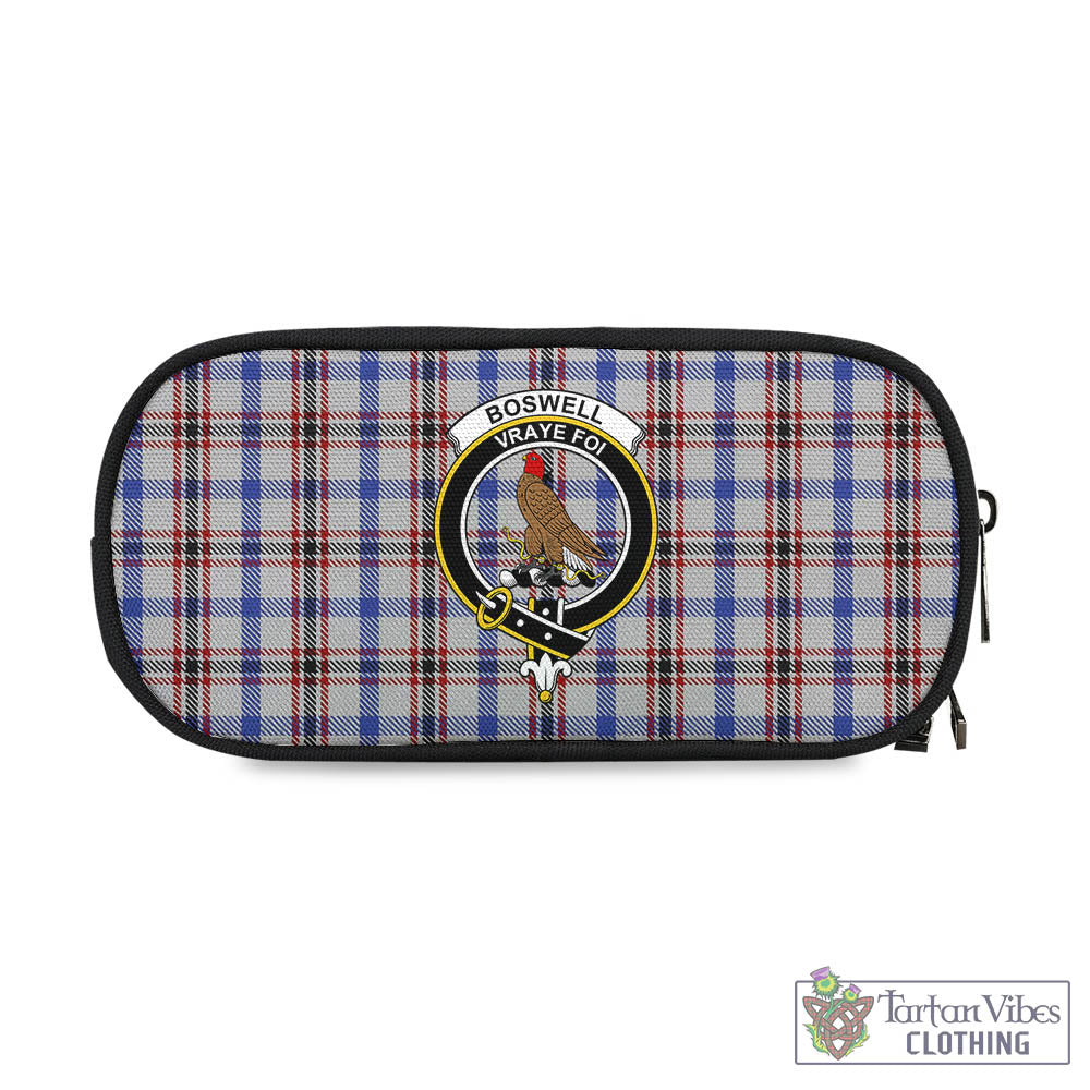 Tartan Vibes Clothing Boswell Tartan Pen and Pencil Case with Family Crest