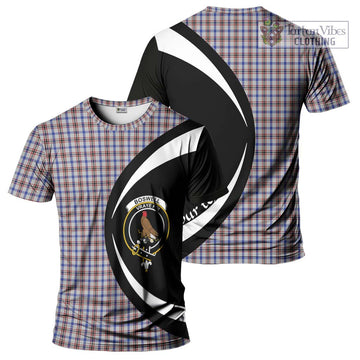 Boswell Tartan T-Shirt with Family Crest Circle Style