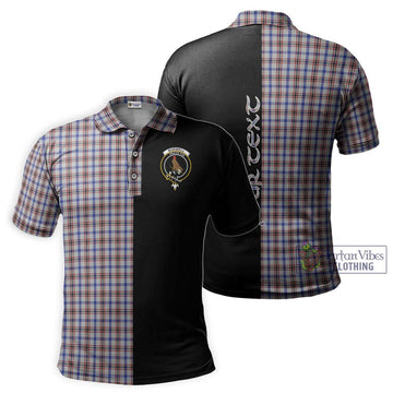 Boswell Tartan Polo Shirt with Family Crest and Half Of Me Style