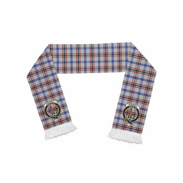 Boswell Tartan Ruffneck Scarf with Family Crest One Size 67.7*6.7 inches - Tartan Vibes Clothing