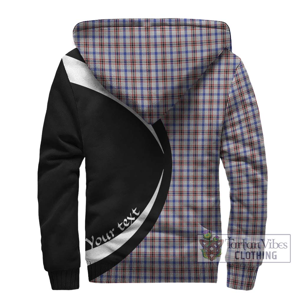 Boswell Tartan Sherpa Hoodie with Family Crest Circle Style - Tartan Vibes Clothing