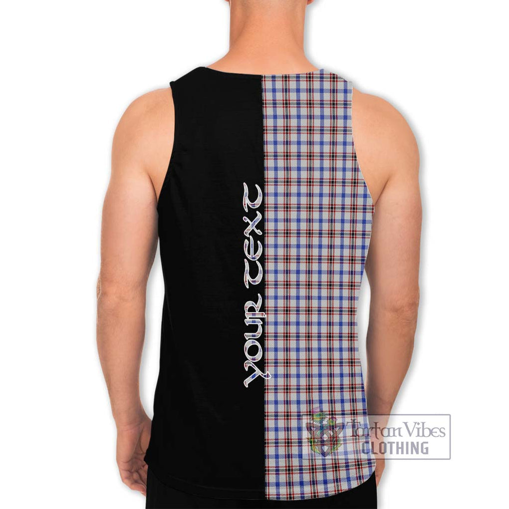 Boswell Tartan Men's Tank Top with Family Crest and Half Of Me Style - Tartanvibesclothing Shop