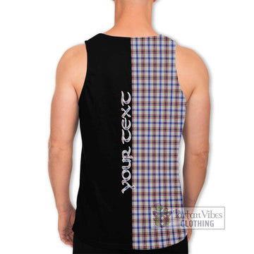 Boswell Tartan Men's Tank Top with Family Crest and Half Of Me Style