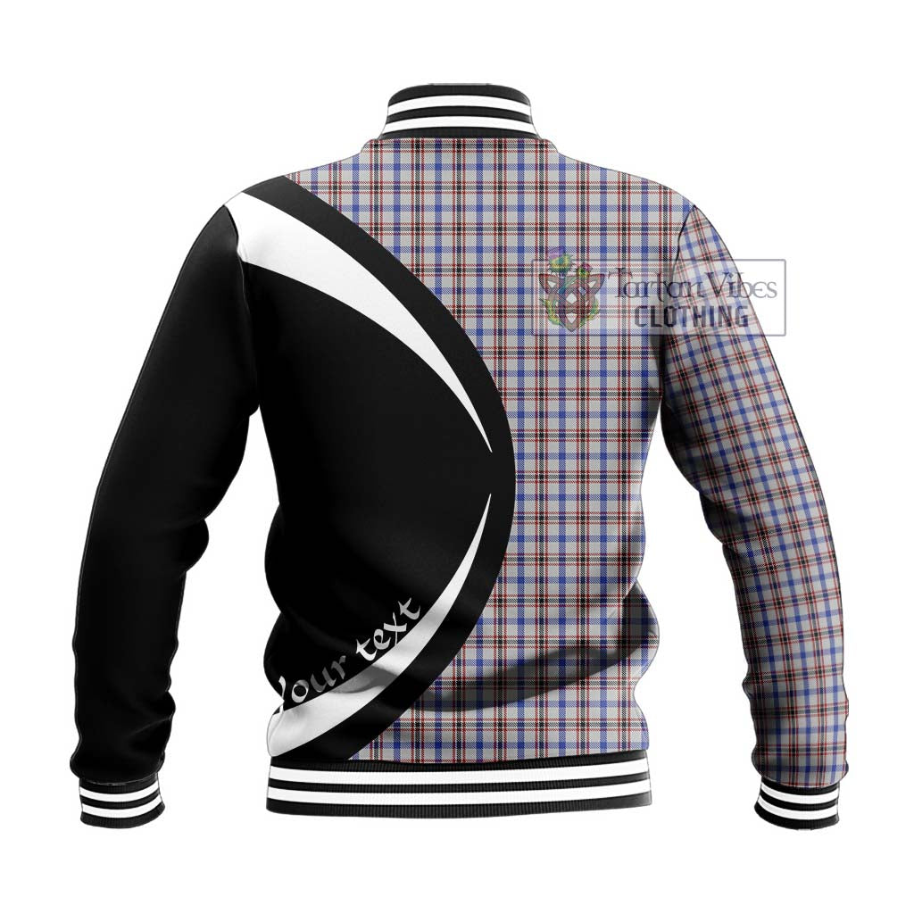 Boswell Tartan Baseball Jacket with Family Crest Circle Style - Tartan Vibes Clothing