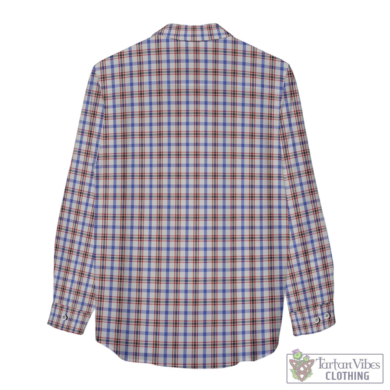 Tartan Vibes Clothing Boswell Tartan Womens Casual Shirt with Family Crest