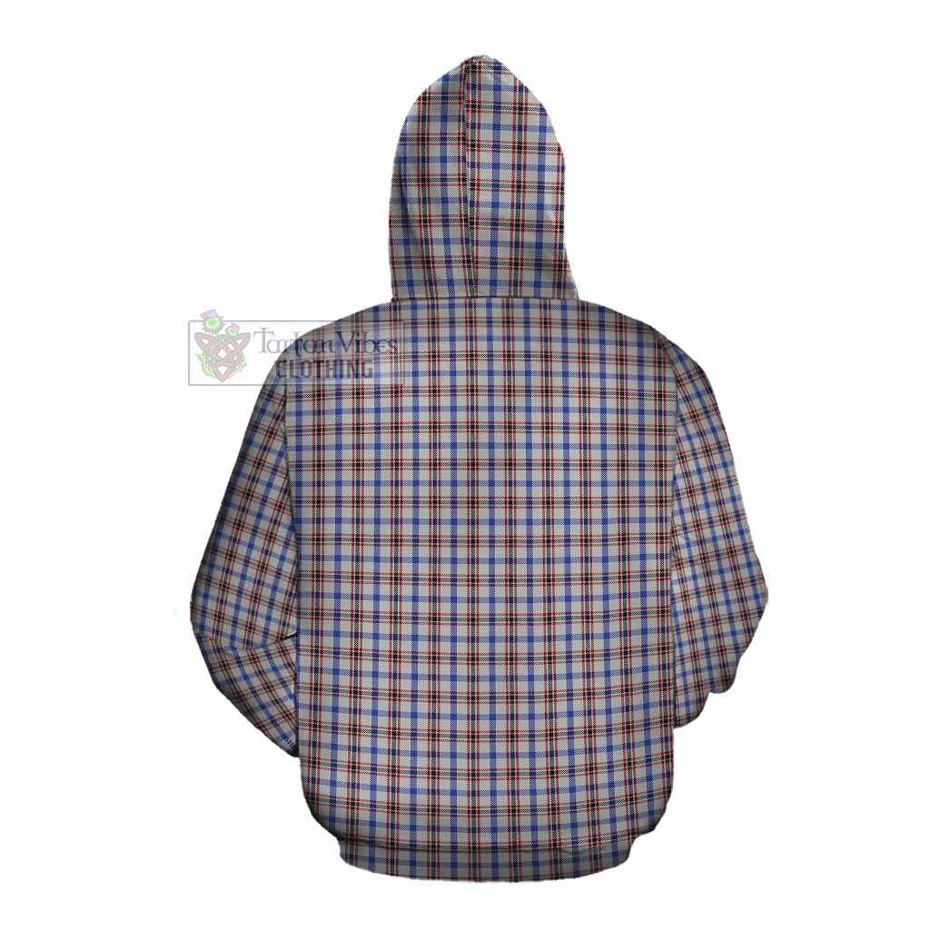 Tartan Vibes Clothing Boswell Tartan Cotton Hoodie with Family Crest DNA In Me Style