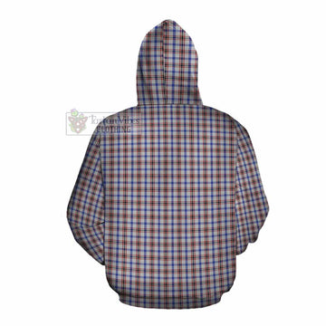 Boswell Tartan Cotton Hoodie with Family Crest DNA In Me Style