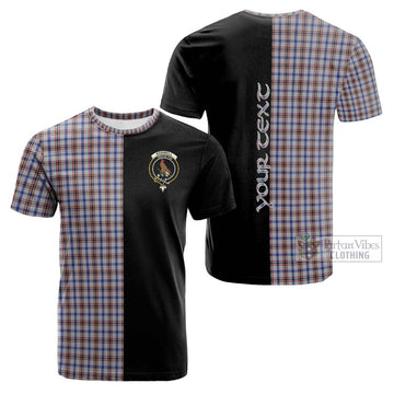 Boswell Tartan Cotton T-shirt with Family Crest and Half Of Me Style