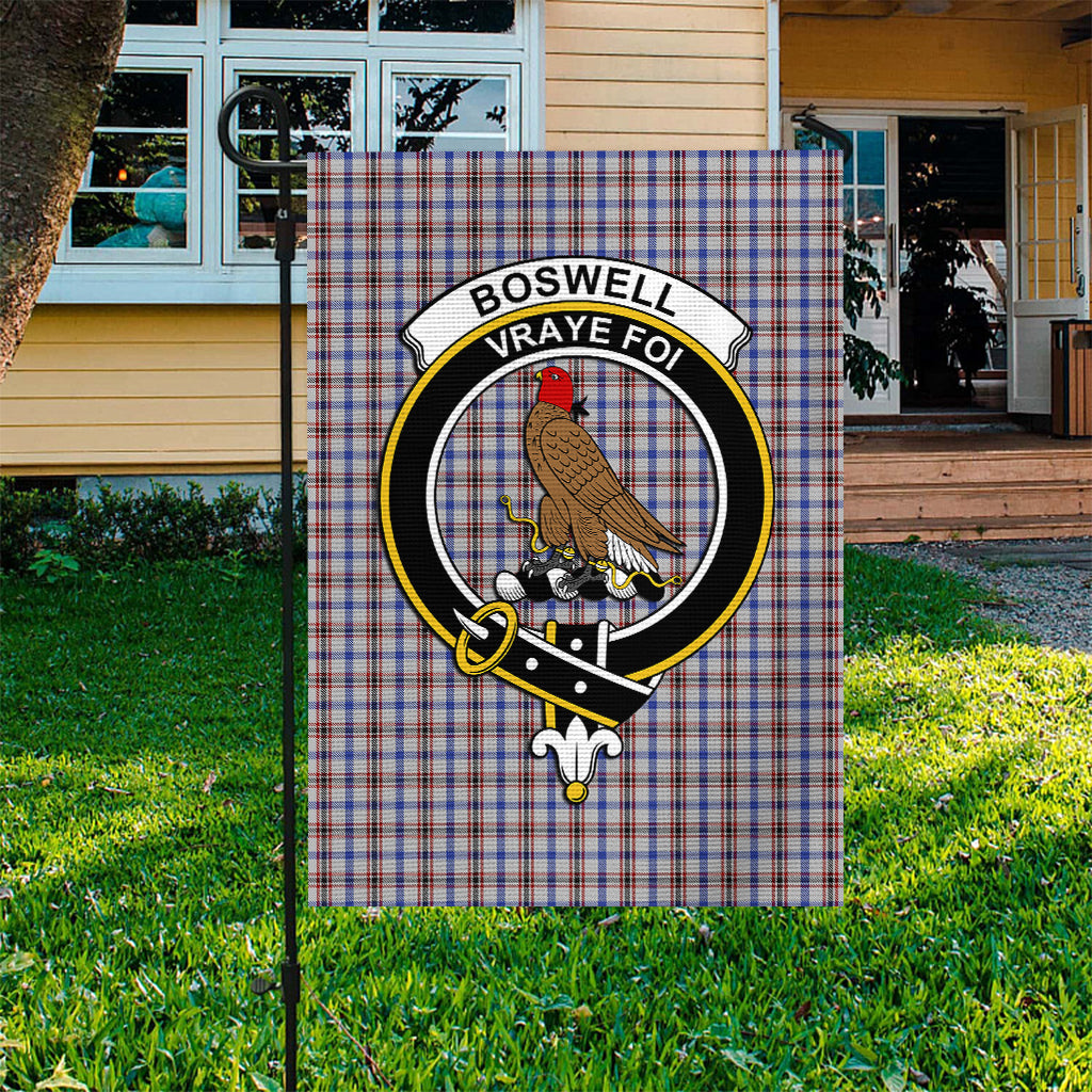 Boswell Tartan Flag with Family Crest - Tartan Vibes Clothing