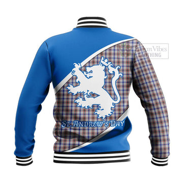 Boswell Family Crest Tartan Baseball Jacket Celebrate Saint Andrew's Day in Style