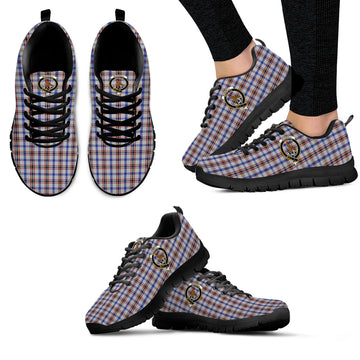 Boswell Tartan Sneakers with Family Crest