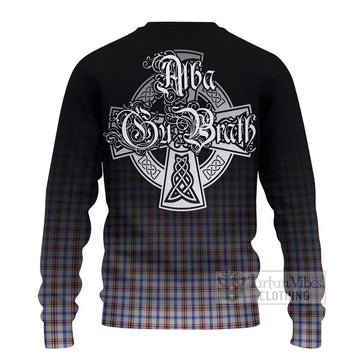 Boswell Tartan Ugly Sweater Featuring Alba Gu Brath Family Crest Celtic Inspired