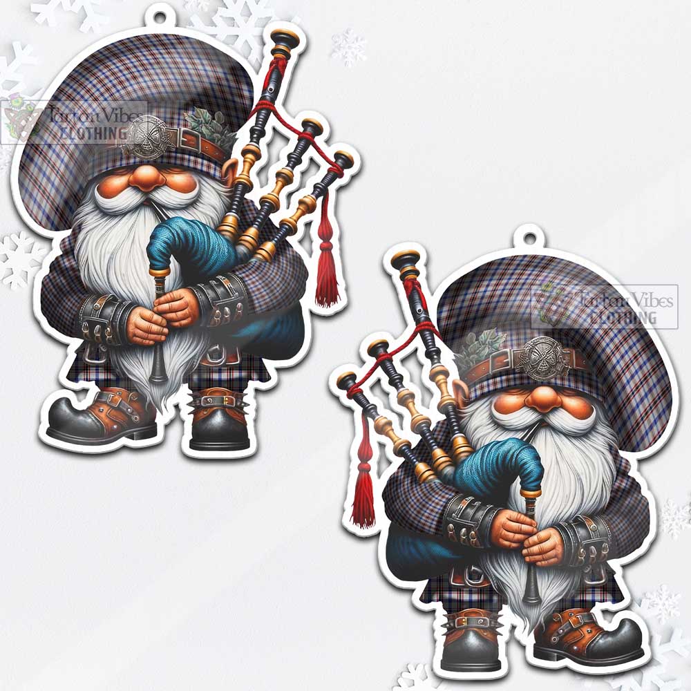 Tartan Vibes Clothing Boswell Tartan Badpiper Gnome Christmas Ornament