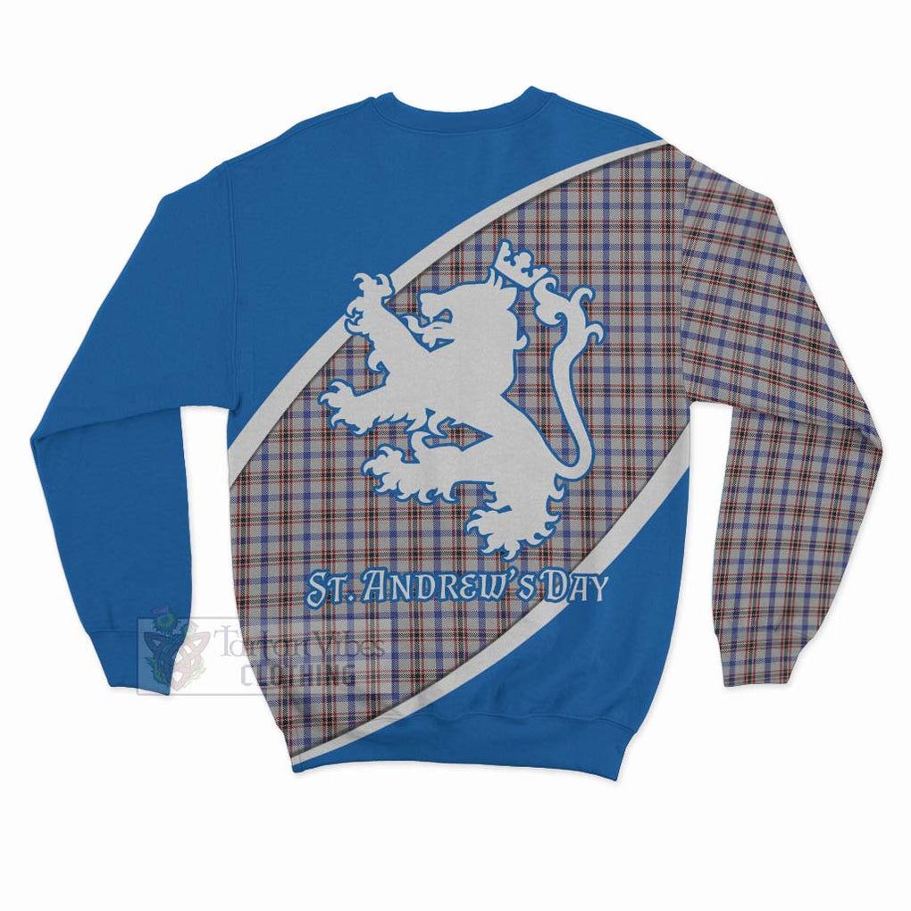 Tartan Vibes Clothing Boswell Family Crest Tartan Sweatshirt Celebrate Saint Andrew's Day in Style