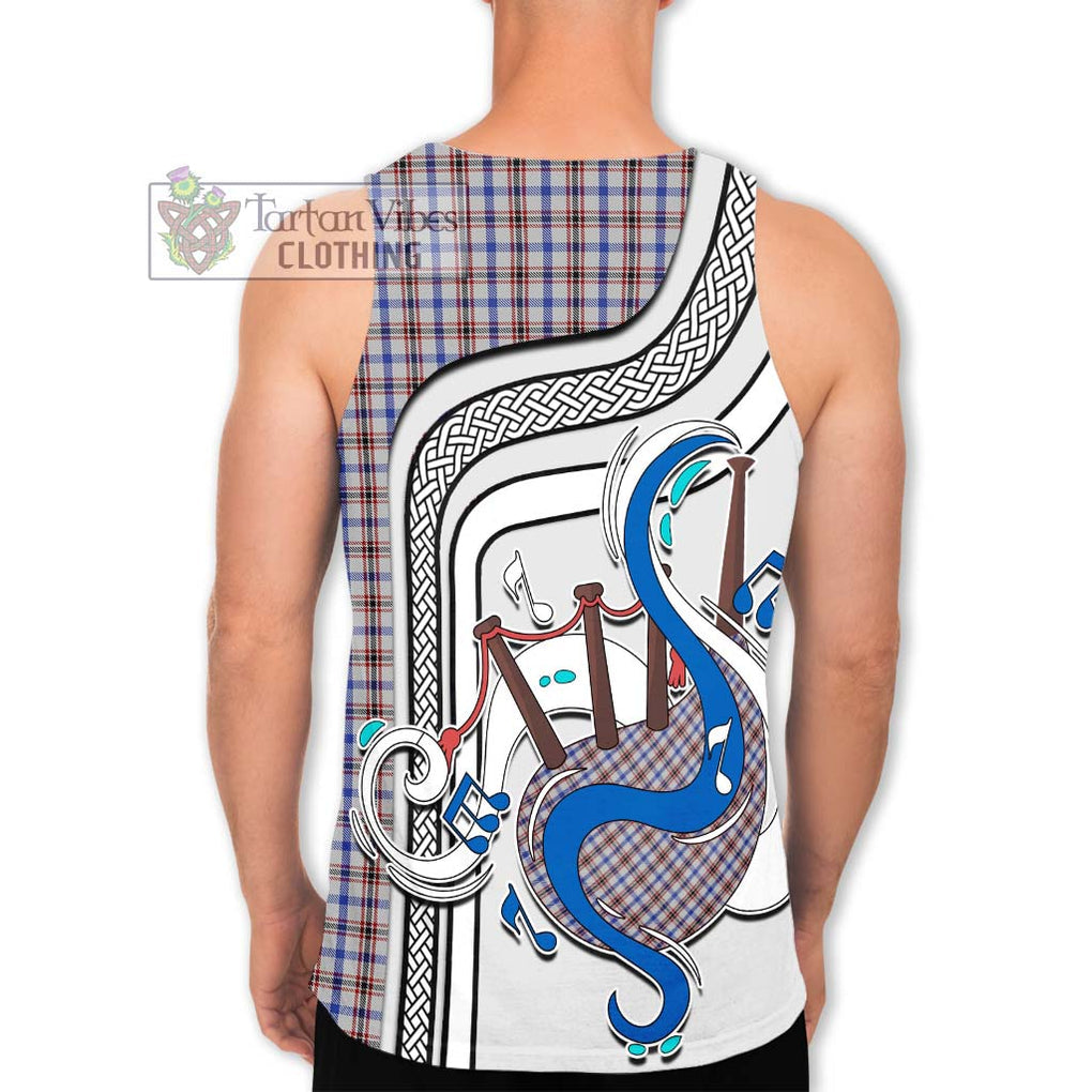 Boswell Tartan Men's Tank Top with Epic Bagpipe Style - Tartanvibesclothing Shop