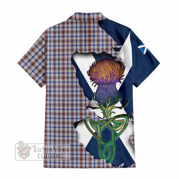 Boswell Tartan Family Crest Hawaiian Shirt Scottish Thistle Celtic Inspired - Tartan Vibes Clothing