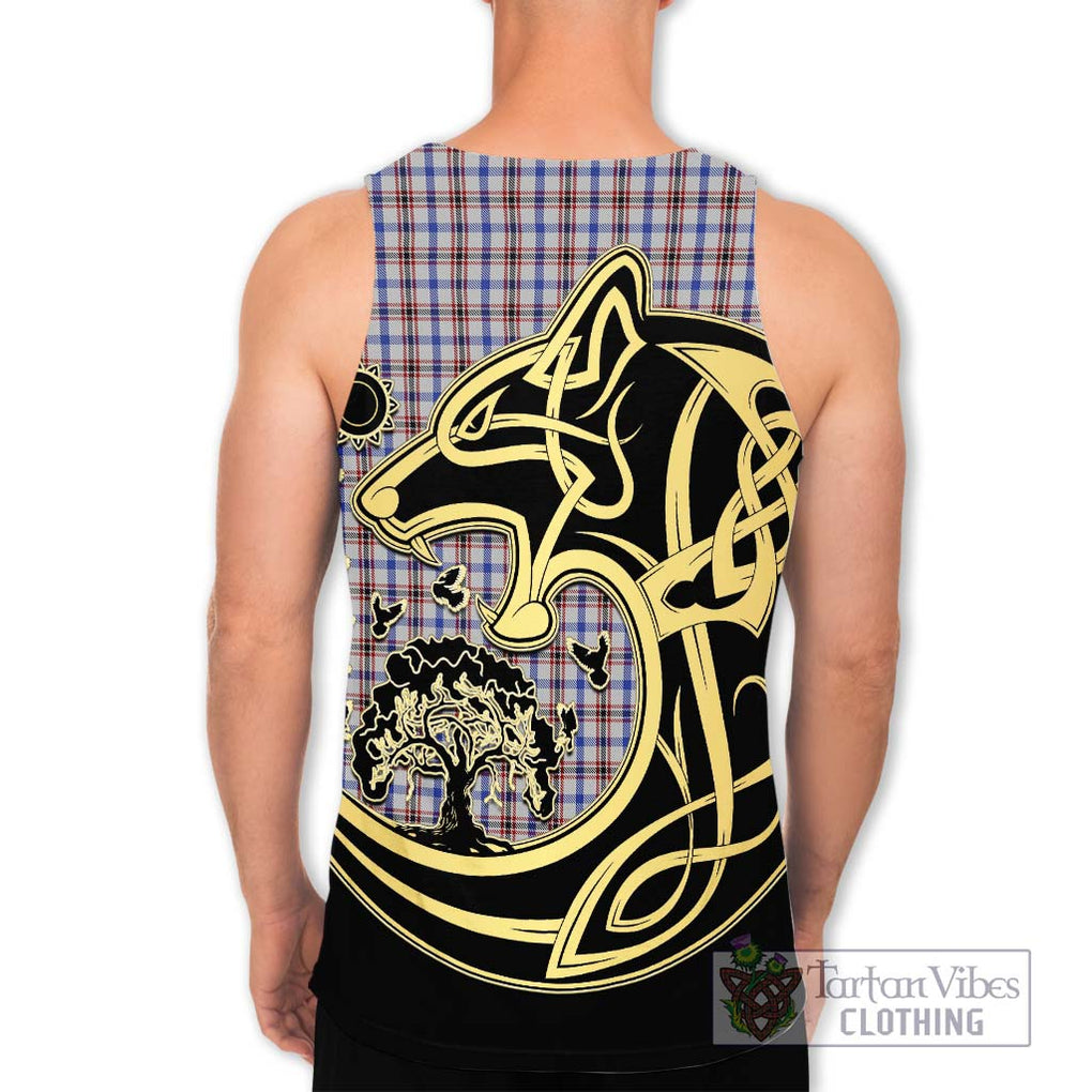 Boswell Tartan Men's Tank Top with Family Crest Celtic Wolf Style - Tartan Vibes Clothing