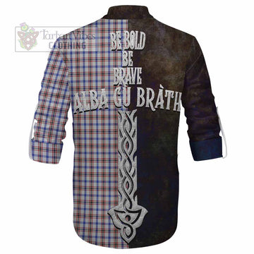 Boswell Tartan Family Crest Ghillie Kilt Shirt Alba Gu Brath Be Brave Lion Ancient Style - Tartan Vibes Clothing