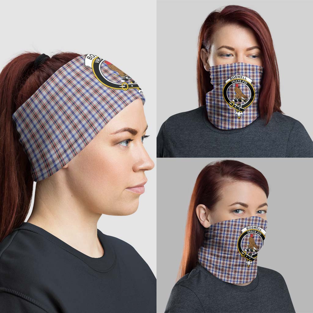 Boswell Tartan Neck Gaiters, Tartan Bandanas, Tartan Head Band with Family Crest