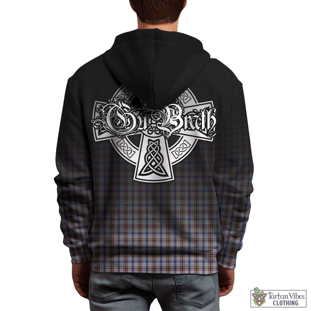 Tartan Vibes Clothing Boswell Tartan Hoodie Featuring Alba Gu Brath Family Crest Celtic Inspired