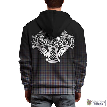 Boswell Tartan Hoodie Featuring Alba Gu Brath Family Crest Celtic Inspired