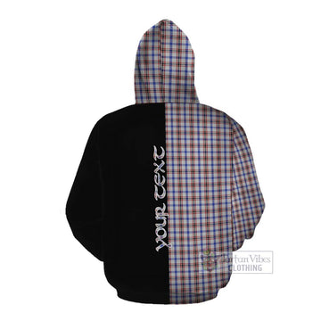 Boswell Tartan Cotton Hoodie with Family Crest and Half Of Me Style