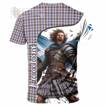 Boswell Crest Tartan T-Shirt Inspired by the Freedom of Scottish Warrior