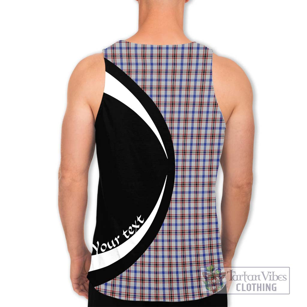 Boswell Tartan Men's Tank Top with Family Crest Circle Style - Tartan Vibes Clothing