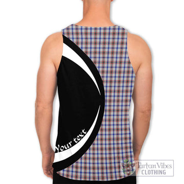 Boswell Tartan Men's Tank Top with Family Crest Circle Style