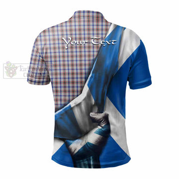 Boswell Tartan Polo Shirt with Family Crest Scotland Patriotic Style