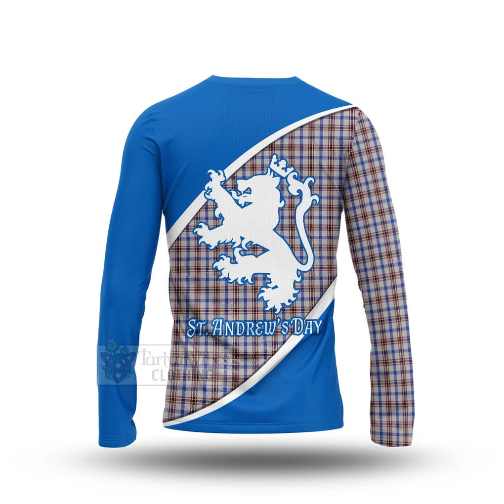 Tartan Vibes Clothing Boswell Family Crest Tartan Long Sleeve T-Shirt Celebrate Saint Andrew's Day in Style