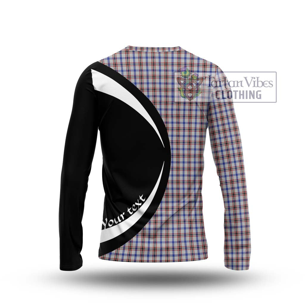 Boswell Tartan Long Sleeve T-Shirt with Family Crest Circle Style - Tartan Vibes Clothing