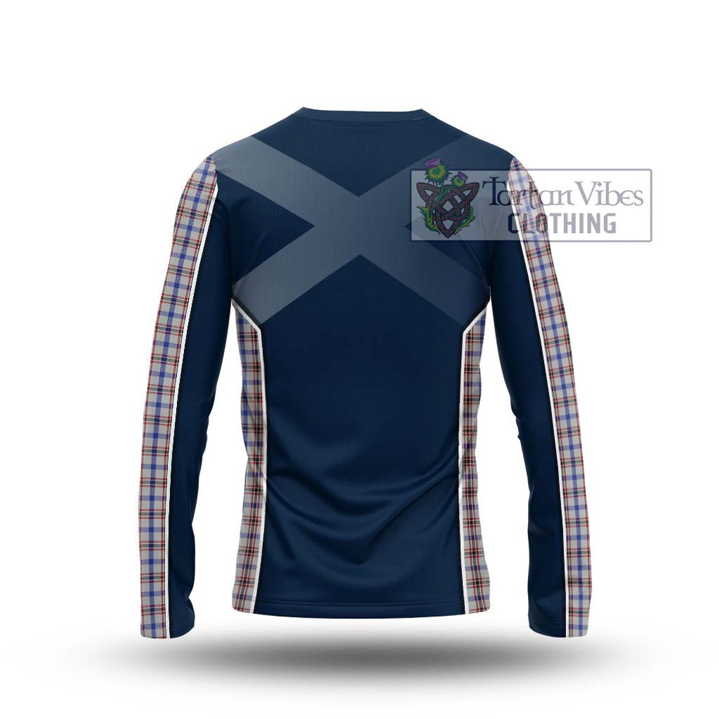 Boswell Tartan Long Sleeve T-Shirt with Family Crest and Lion Rampant Vibes Sport Style - Tartan Vibes Clothing