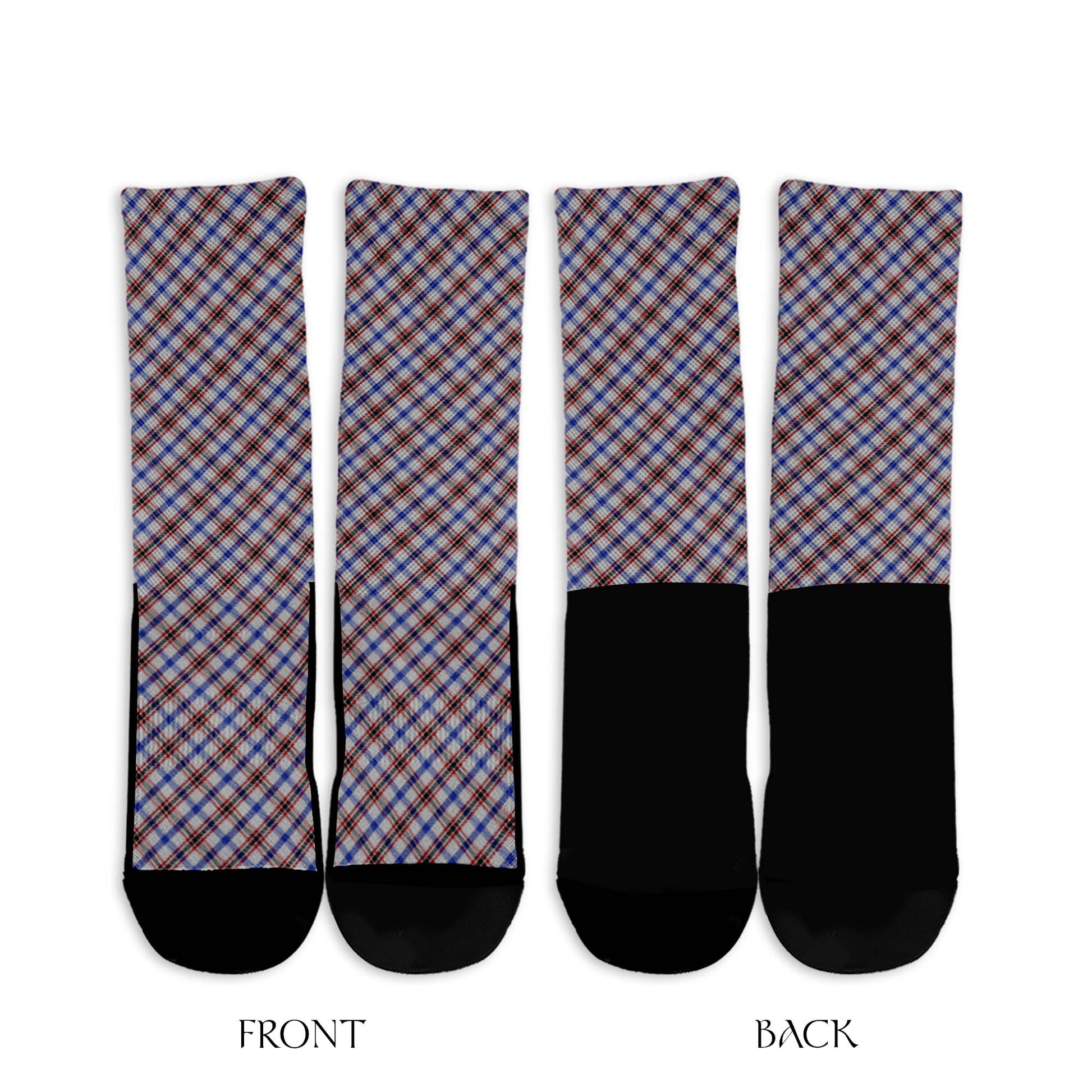 Boswell Tartan Crew Socks Cross Tartan Style - Tartanvibesclothing