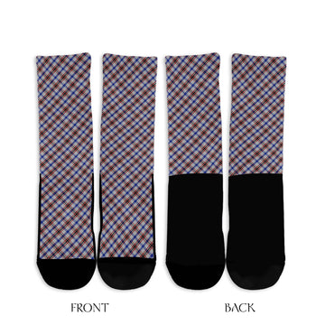 Boswell Tartan Crew Socks Cross Style