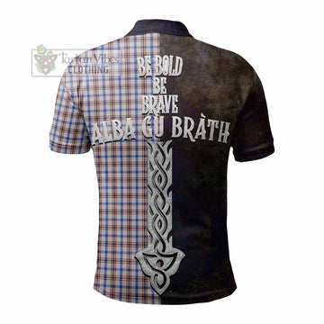 Boswell Tartan Family Crest Polo Shirt Alba Gu Brath Be Brave Lion Ancient Style - Tartan Vibes Clothing