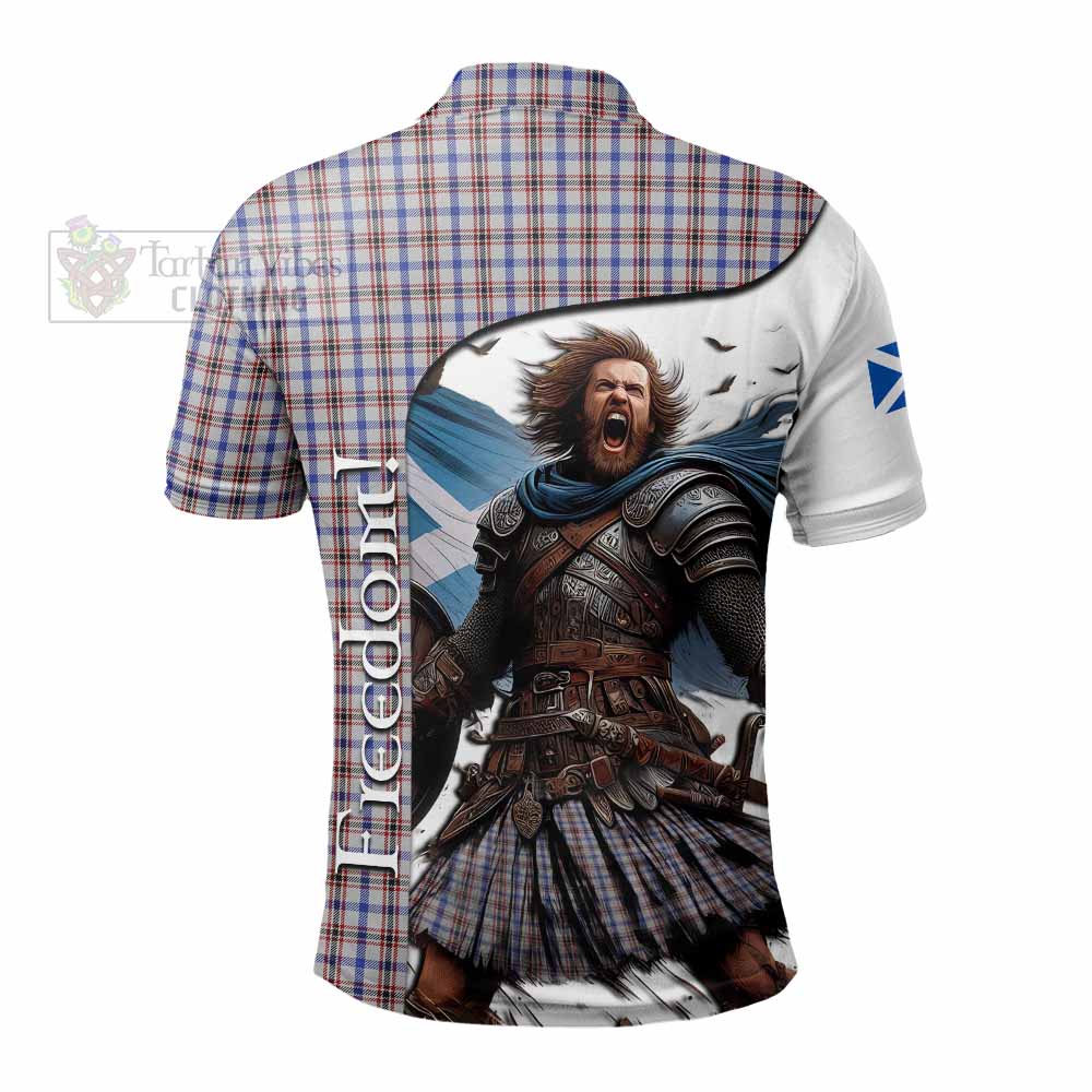 Tartan Vibes Clothing Boswell Crest Tartan Polo Shirt Inspired by the Freedom of Scottish Warrior