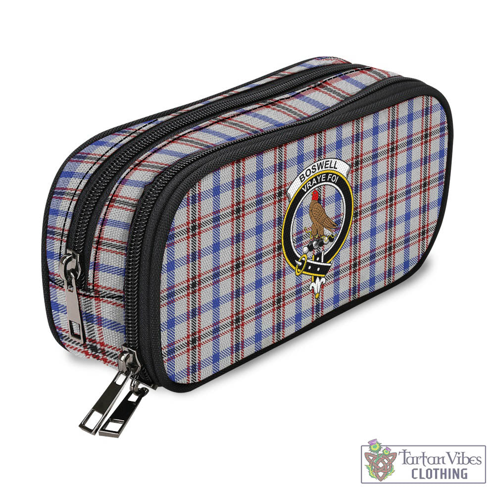 Tartan Vibes Clothing Boswell Tartan Pen and Pencil Case with Family Crest