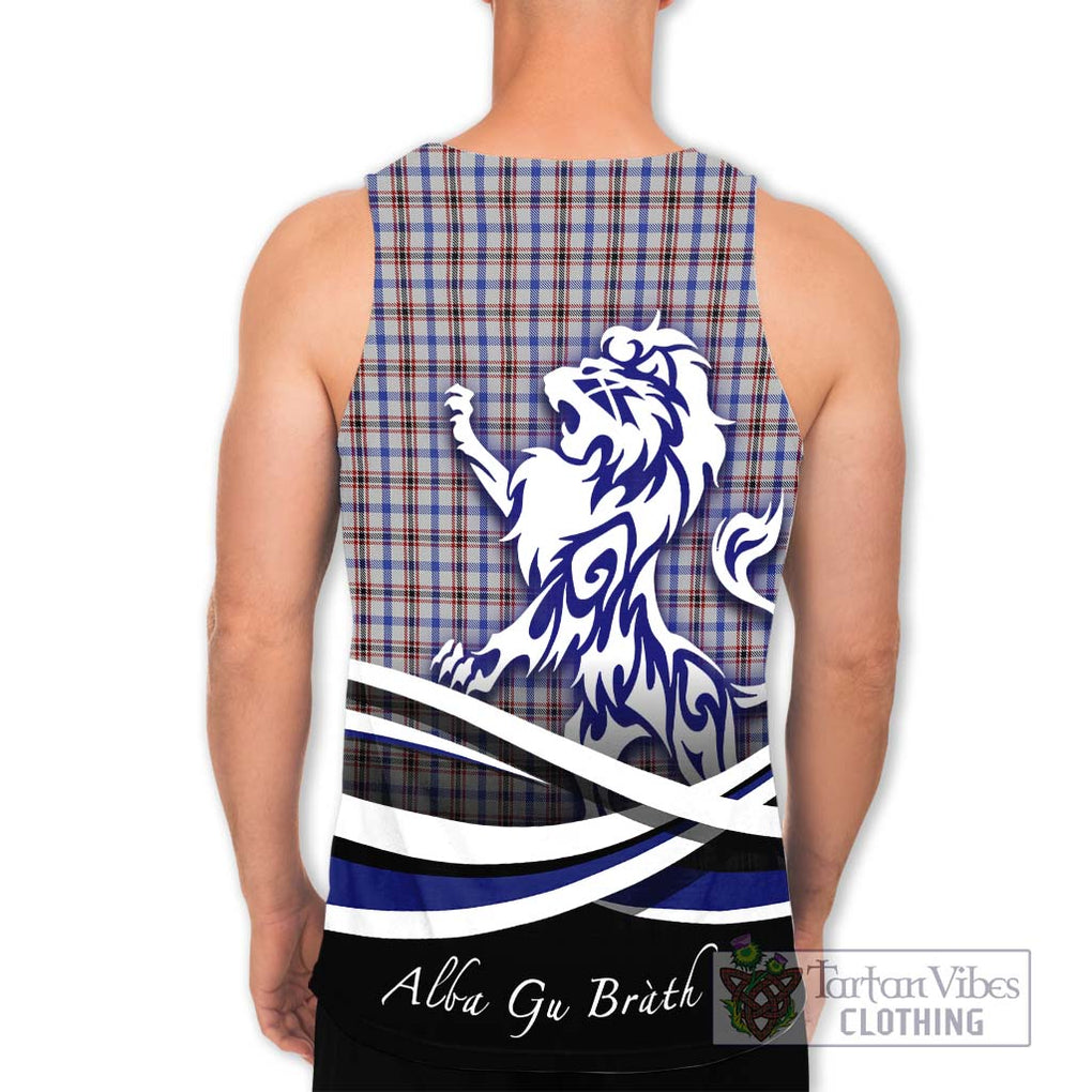 Boswell Tartan Men's Tank Top with Alba Gu Brath Regal Lion Emblem - Tartanvibesclothing Shop