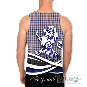 Boswell Tartan Men's Tank Top with Alba Gu Brath Regal Lion Emblem