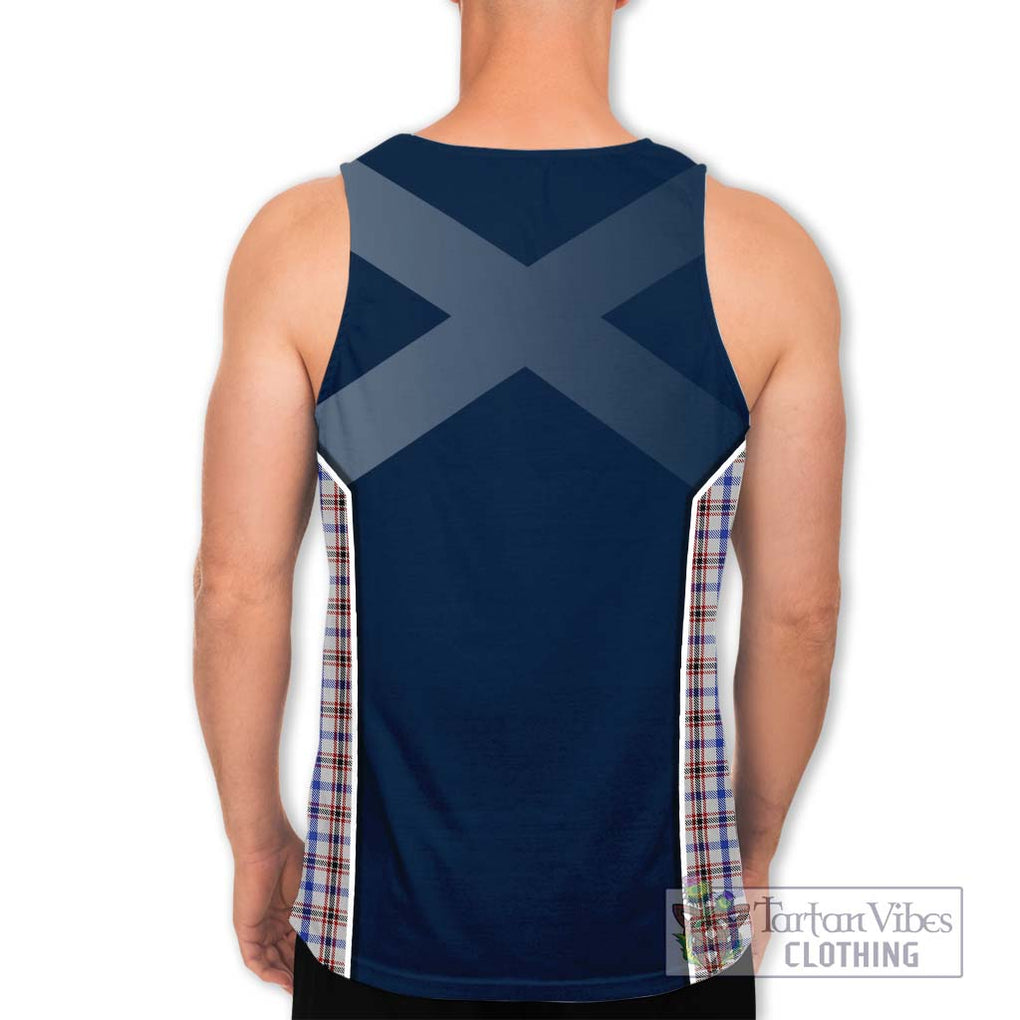 Boswell Tartan Men's Tank Top with Family Crest and Lion Rampant Vibes Sport Style - Tartan Vibes Clothing